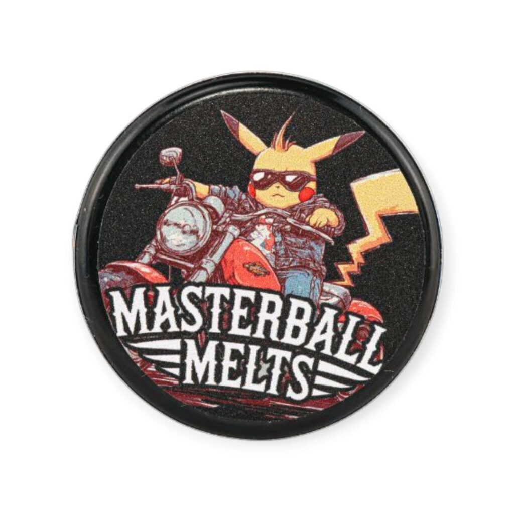 Poochie’s Papaya THCa Rosin by Masterball Melts in a 2-gram jar, premium solventless extract with tropical papaya and citrus notes