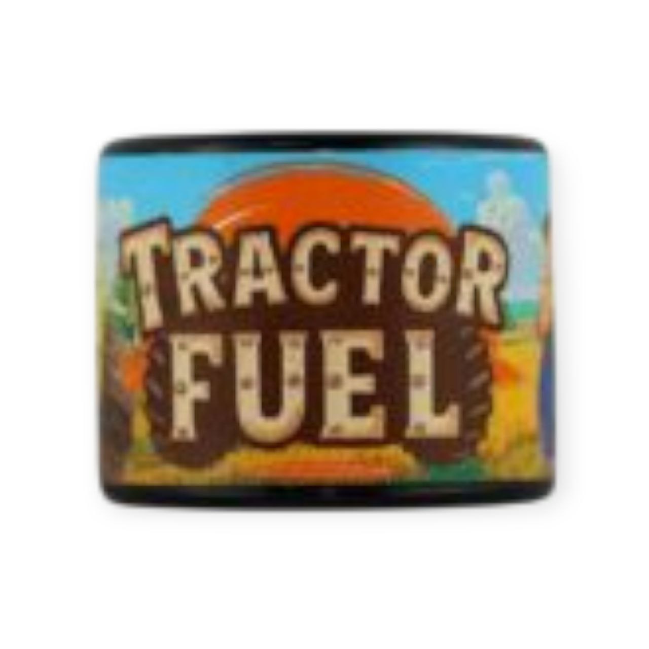 Tractor Fuel THCa Rosin in a glass jar with golden, glossy texture