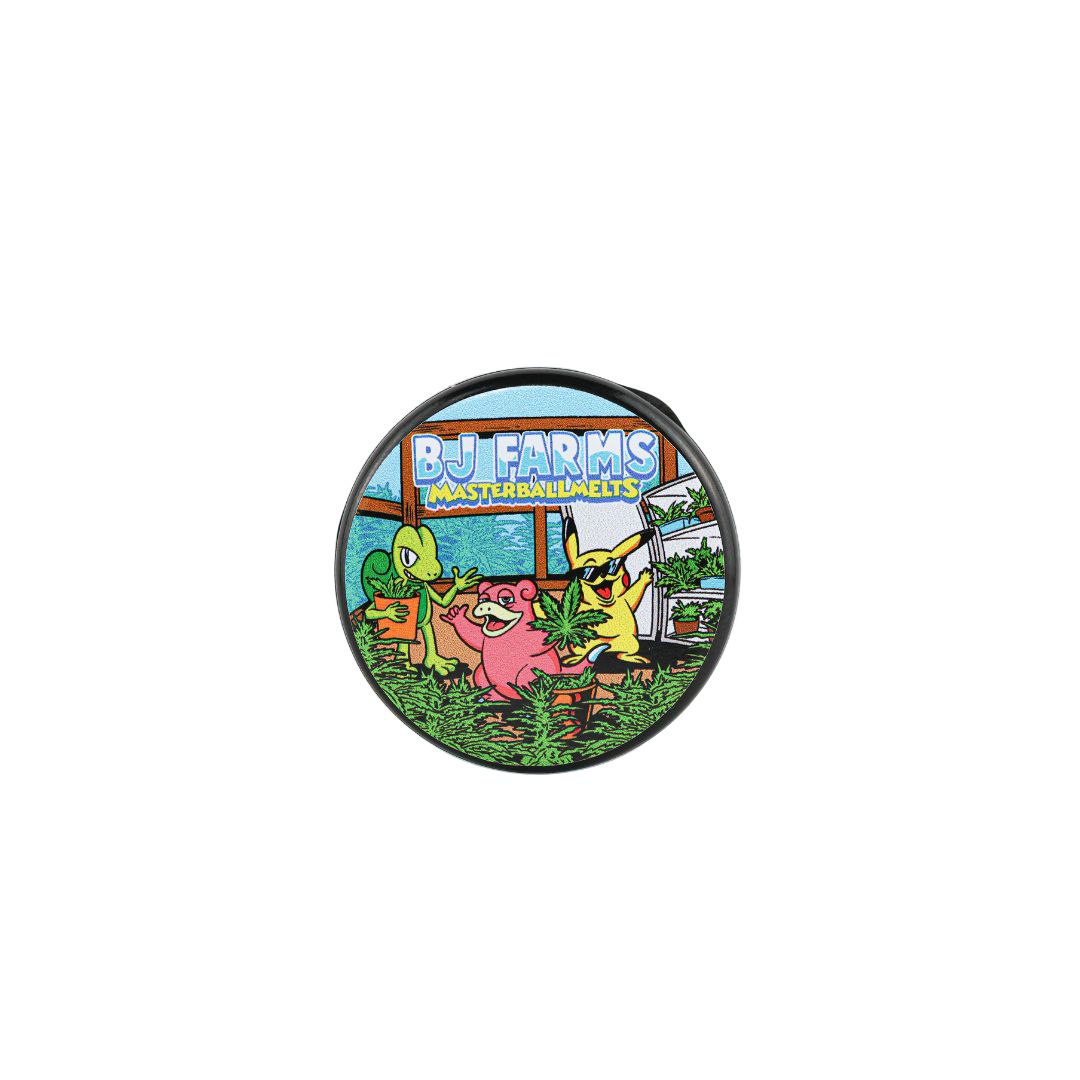 Creamy Super Boof THCa rosin with golden hue in a clear jar.